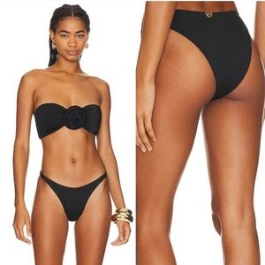 NWT‎ Bahia Maria black Cheeky Oriana Bikini Bottoms M